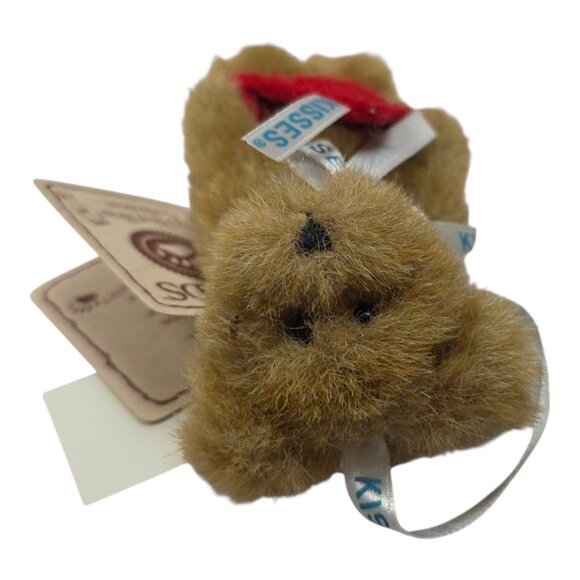 Boyds Bears Hershey Mini Valentine Love Bear Head Bean Collection Plush Ornament - Picture 6 of 9
